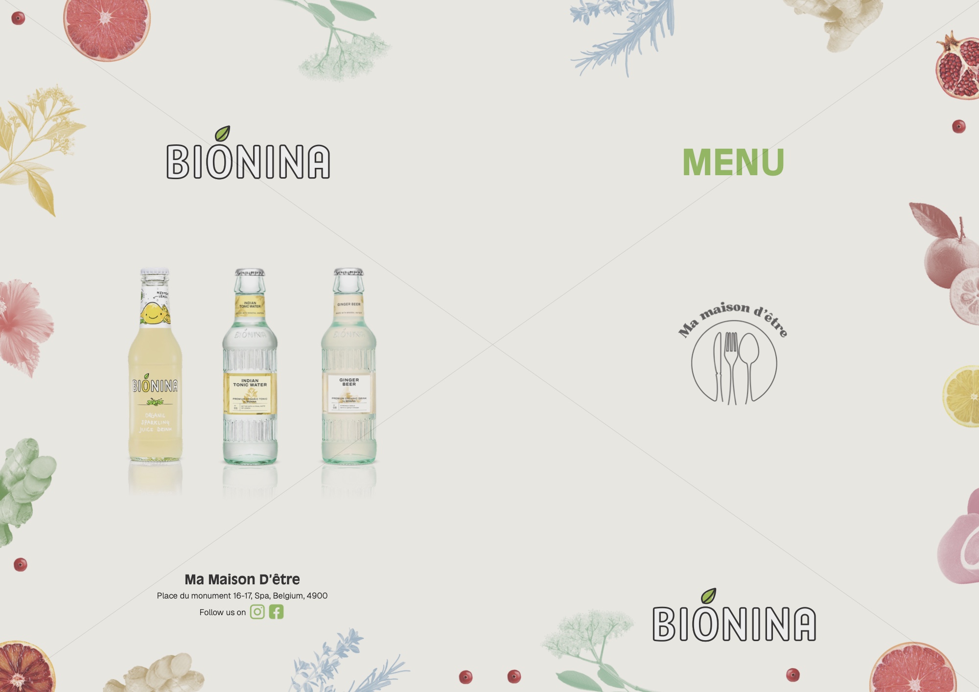 Menu page 1